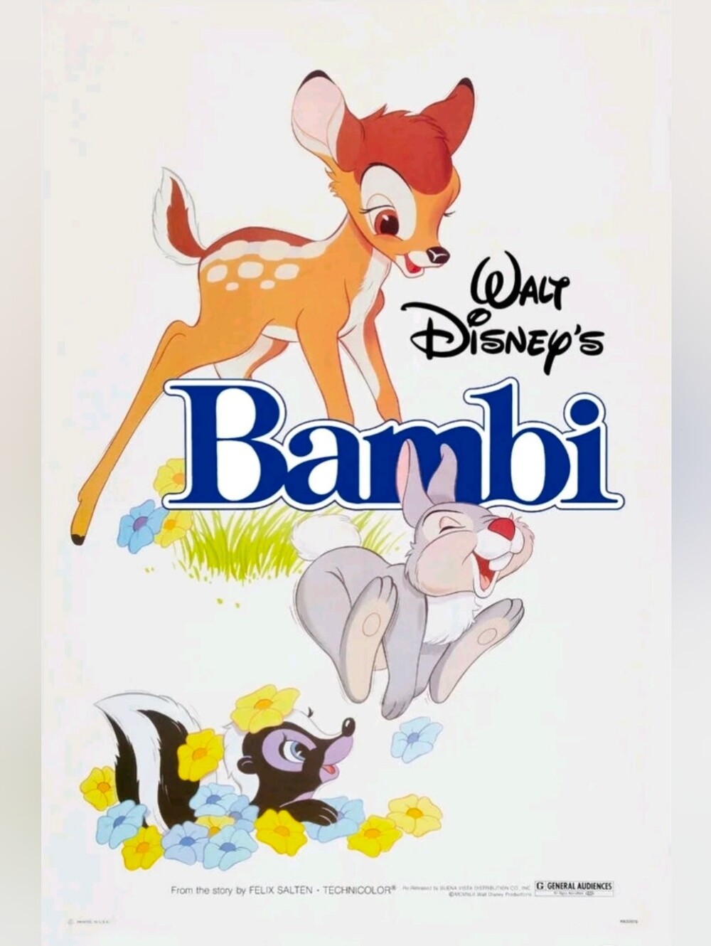 Disney Bambi Poster 24x36 NIB